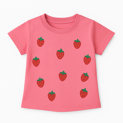 Kids Sweet Strawberry Delight Top (Bubblegum Pink)