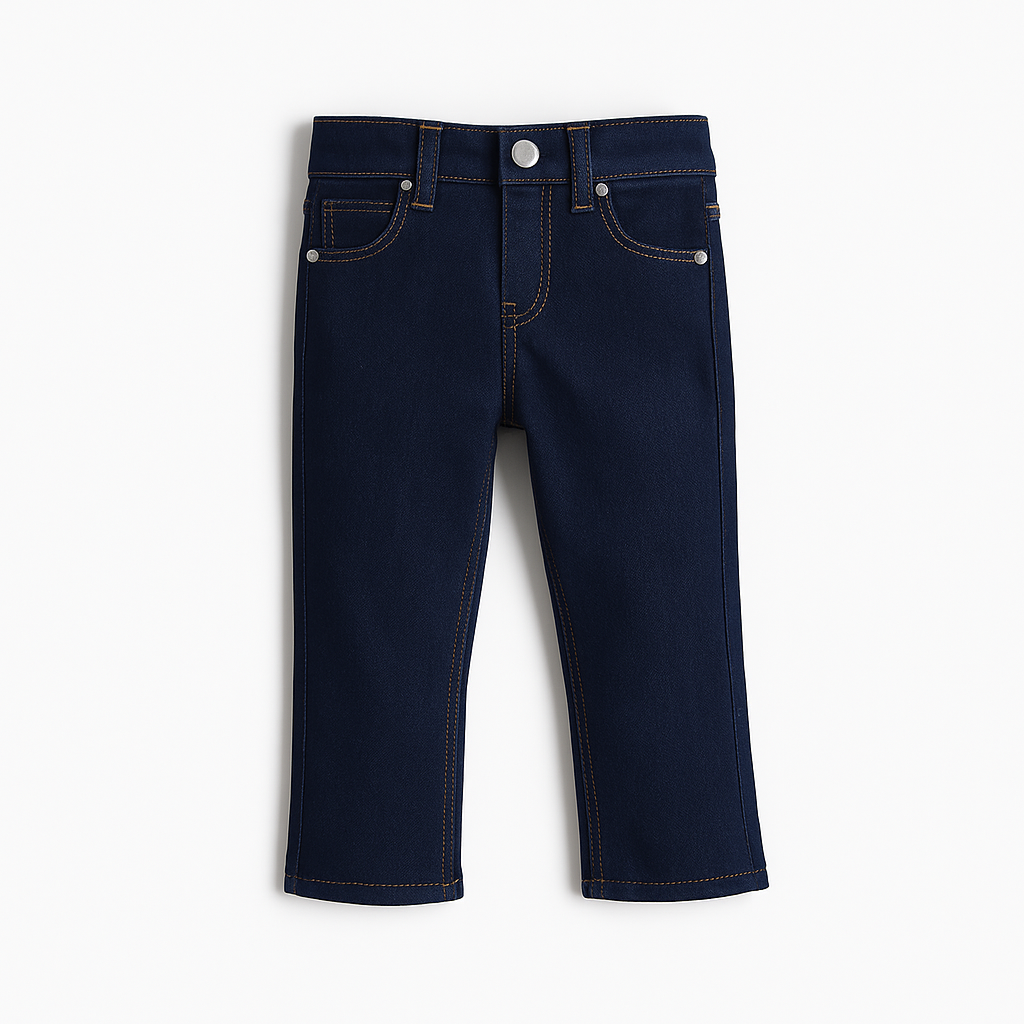 Classic Dark Blue Slim-Fit Jeans