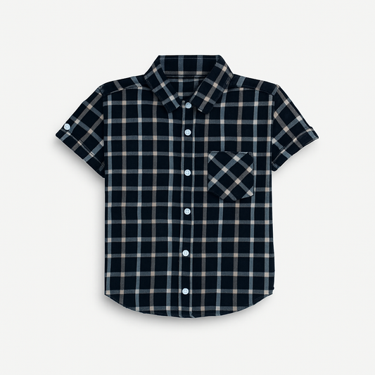 Classic Navy Check Shirt