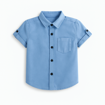 Faded Blue Denim Shirt