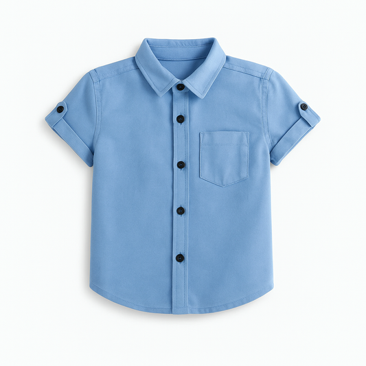 Faded Blue Denim Shirt