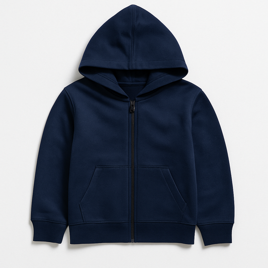 Midnight Cozy Zip-Up Hoodie Navy