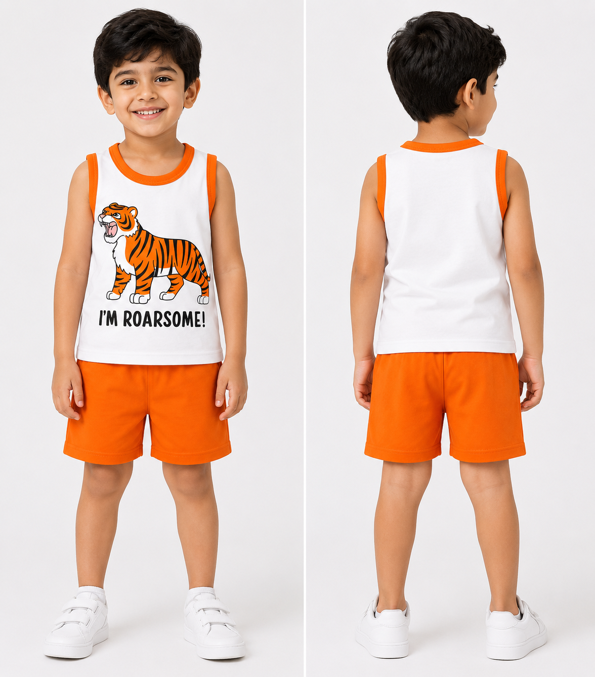 Roarsome Tiger Boys Summer Co-ord Set