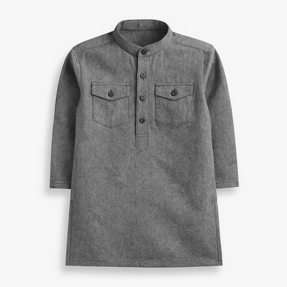 Grey Denim Kurta