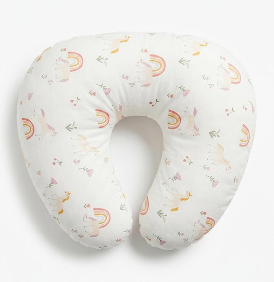 Rainbow Dreams Cotton U-shaped Feeding Pillow