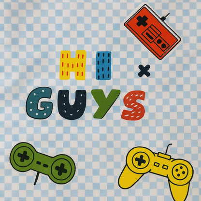 🎮 Gamer Vibes Kids Bedsheet – Single Bed