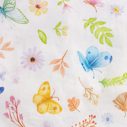 Butterfly Garden Kids Bedsheet Set – Cotton Single Bed