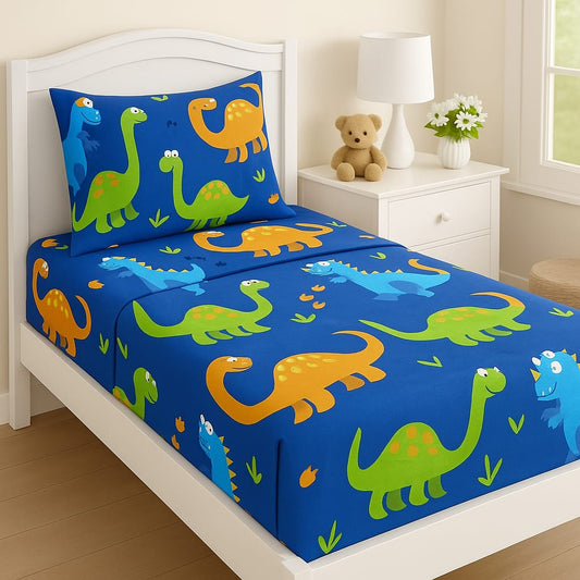🦖 Dino Land Kids Bedsheet