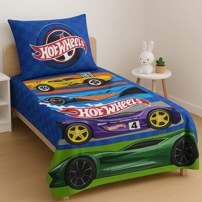 Hot Wheels Dream Racer Bedsheet Set – For Little Speed Champions
