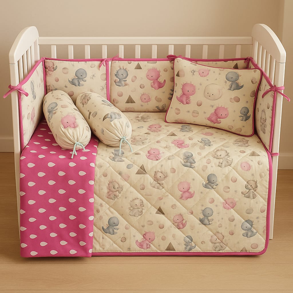 🦖 Tiny Dinos Dream Cot Set