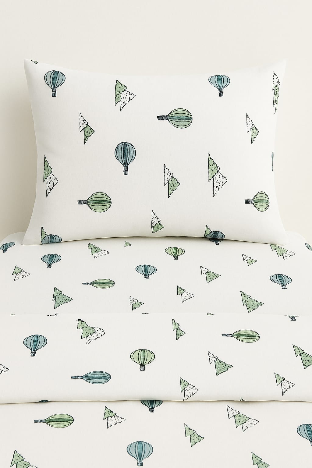 Sky Adventures Kids Bedsheet Set – Balloons & Clouds