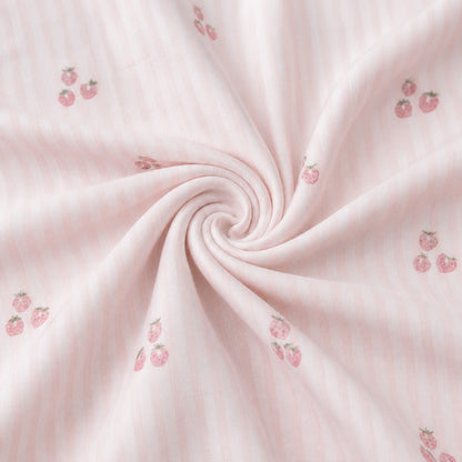 Sweet Strawberry Bliss Single Bedsheet Set