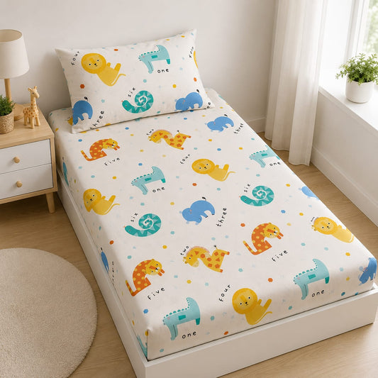 Little Learners Safari Single Bedsheet