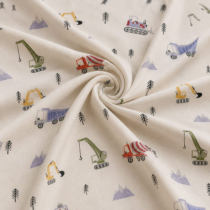 Construction Crew Kids Single Bedsheet