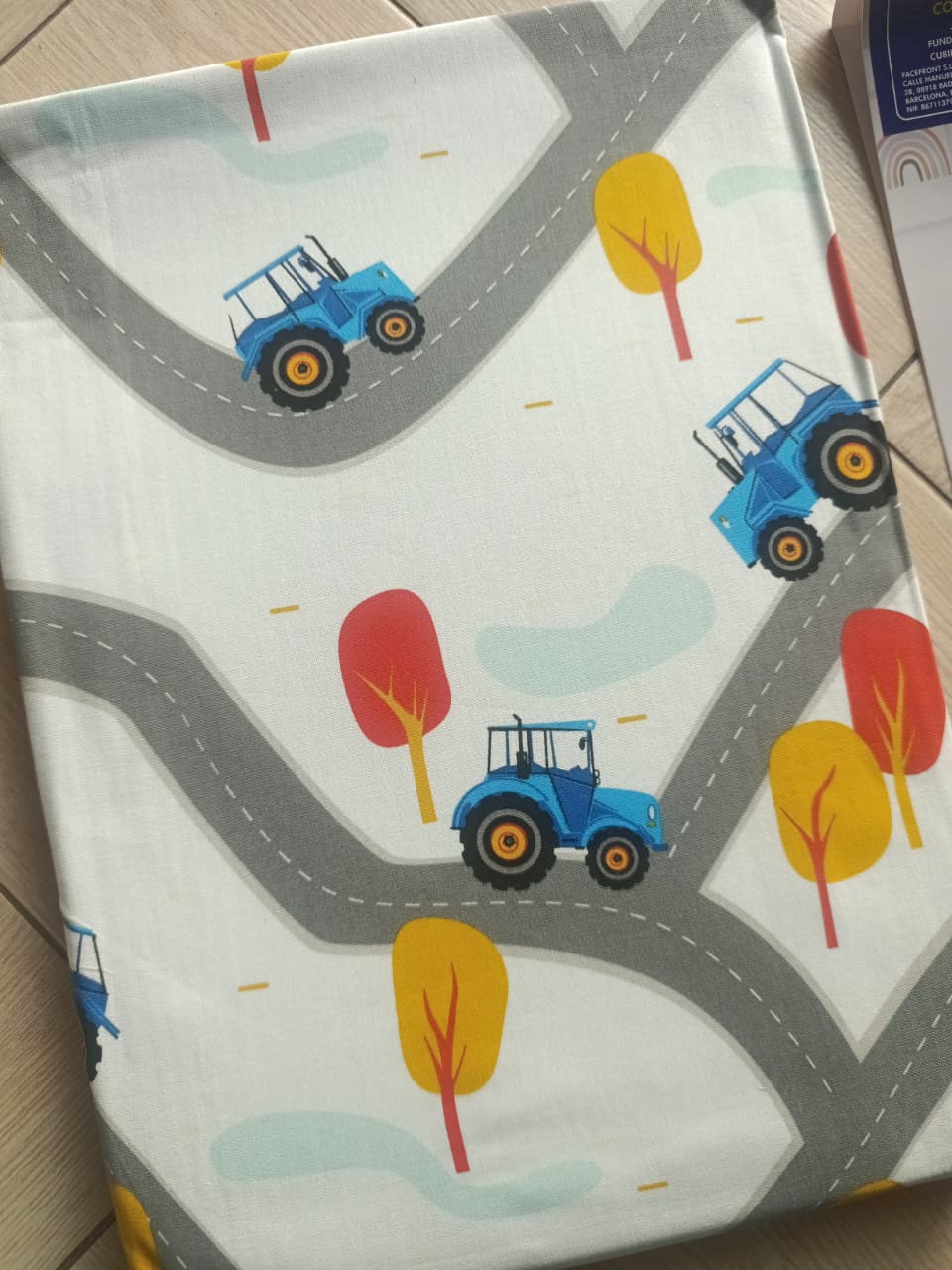 Little Tractor Trails Baby Cot Bedding Set