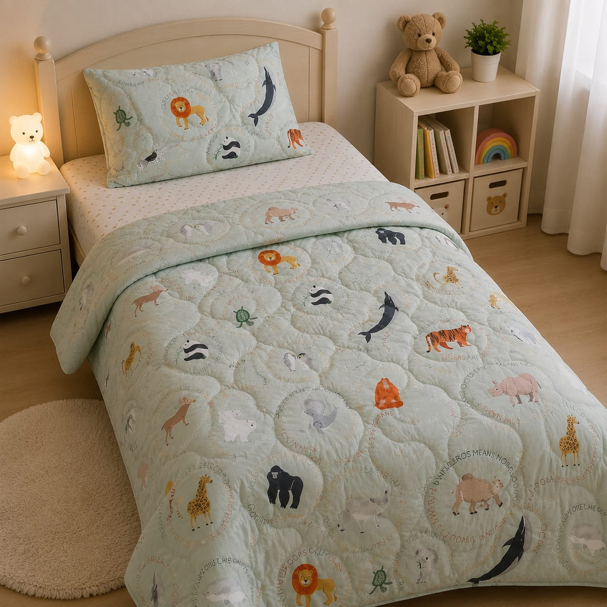 Safari Animal Kids Single Comforter Set