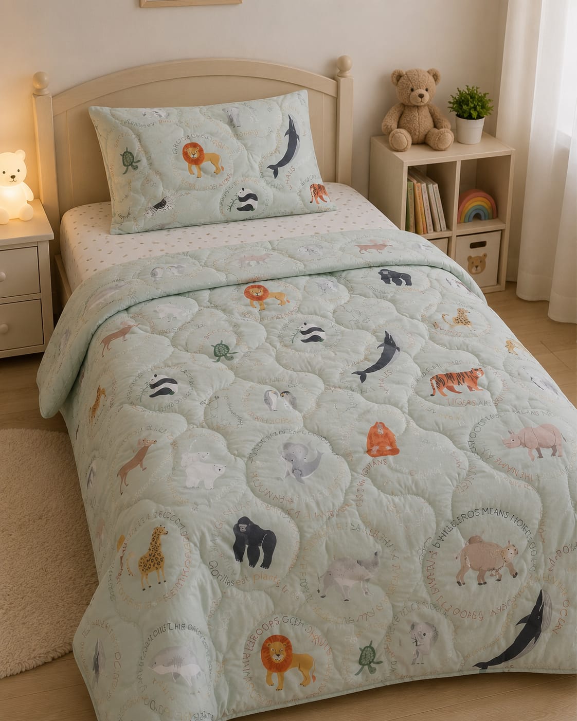 Safari Animal Kids Single Comforter Set