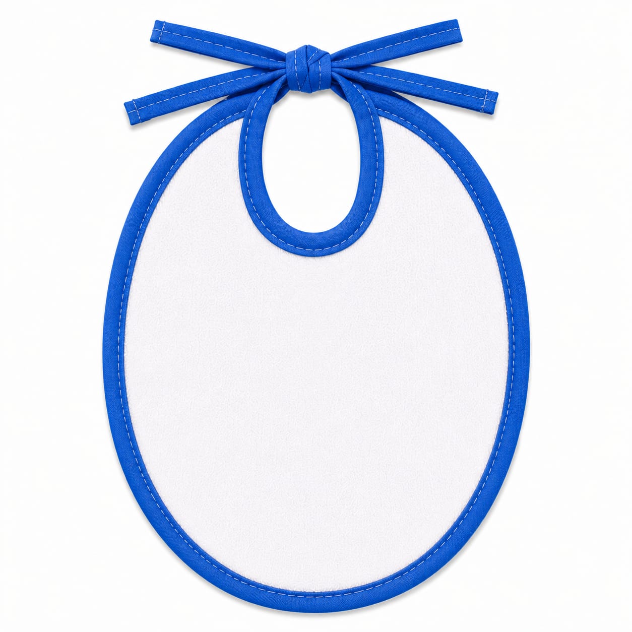 Royal Blue, Baby Blue & Pink Baby Feeding Bibs – Pack of 3 Soft Terry Cotton Waterproof Bib Set Large