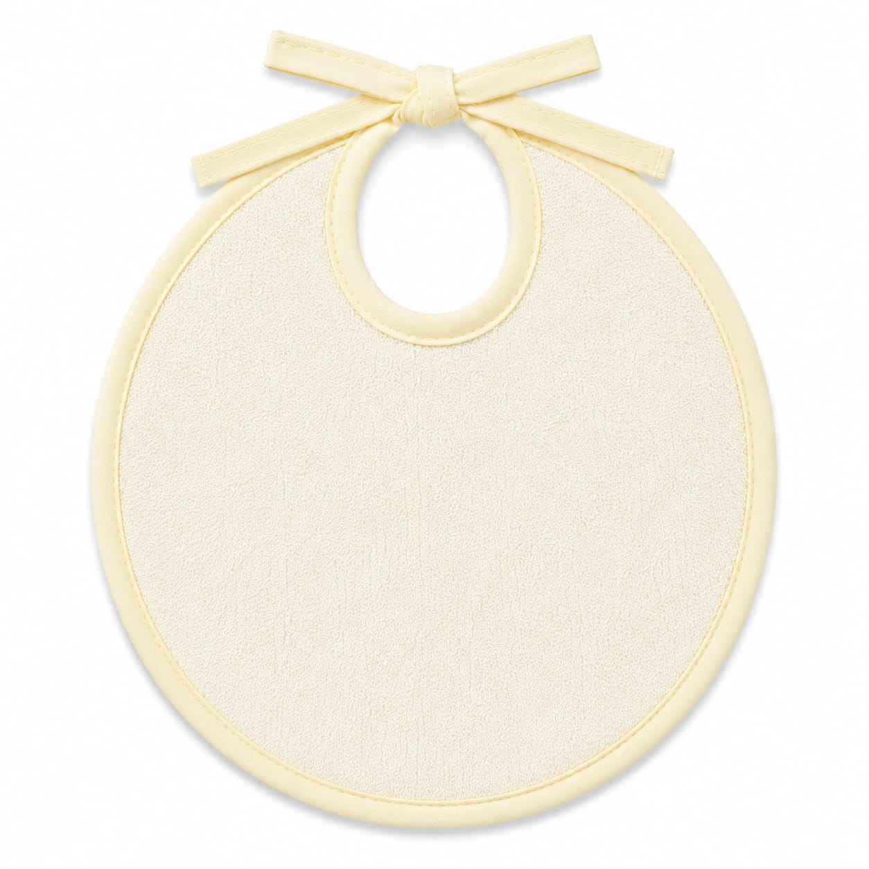 3-Piece Waterproof Terry Baby Bib Set – Pastel Blue, Soft Yellow & Light Grey (Medium)