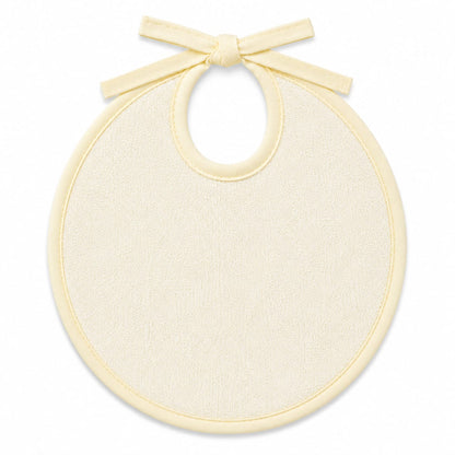 3-Piece Waterproof Terry Baby Bib Set – Pastel Blue, Soft Yellow & Light Grey (Medium)