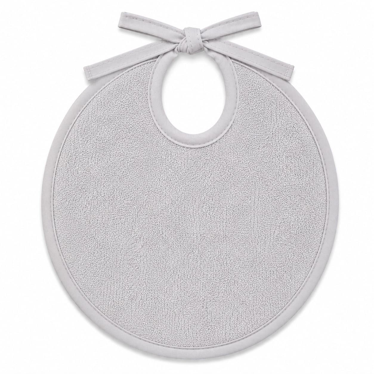 3-Piece Waterproof Terry Baby Bib Set – Pastel Blue, Soft Yellow & Light Grey (Medium)