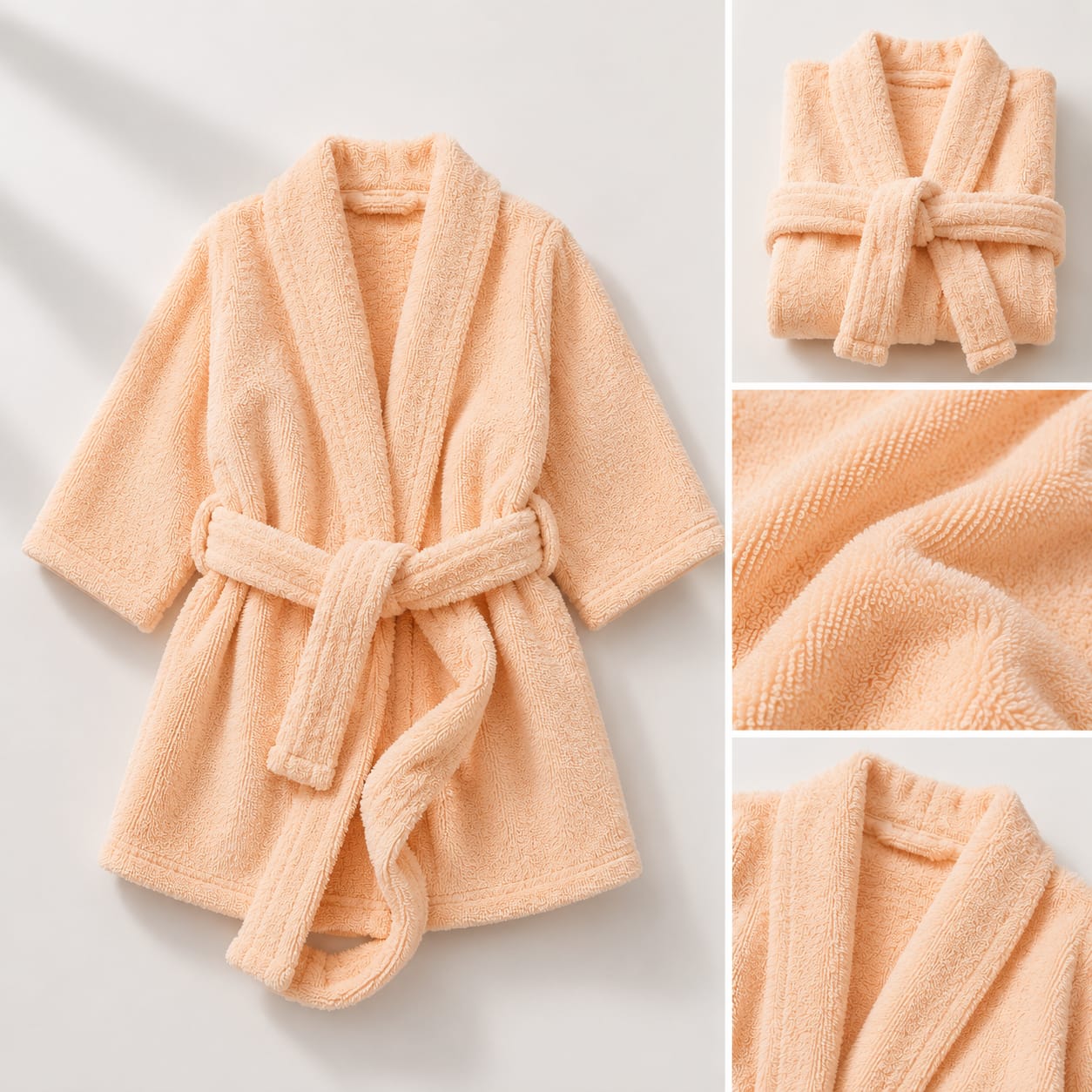 Peach Blossom Kids Bathrobe