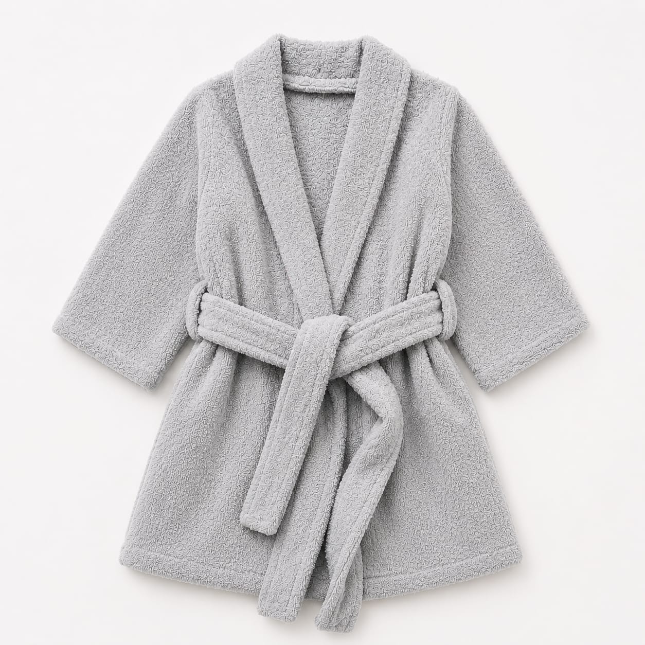 Classic Grey Kids Bathrobe