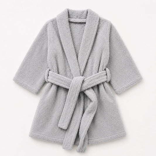 Classic Grey Kids Bathrobe