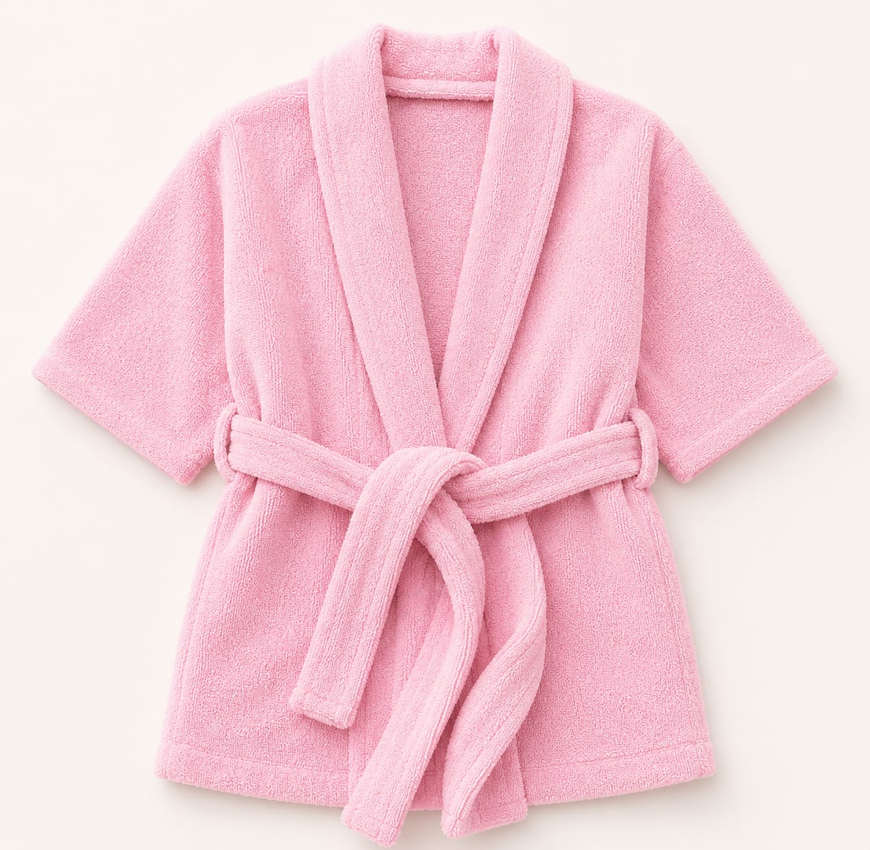 Blush Bunny Pink Kids Bathrobe