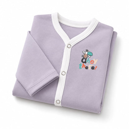 Lilac Ahoy Baby Bodysuit