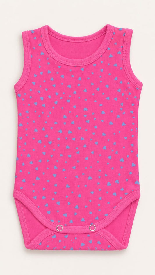 Berry Blue Hearts Baby Bodysuit
