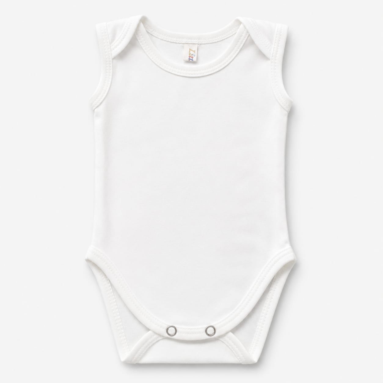Classic White Baby Cotton Sleeveless Bodysuit