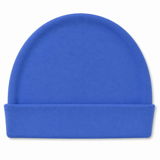 Classic Royal Blue Newborn Baby Cap – Soft Cotton Infant Beanie