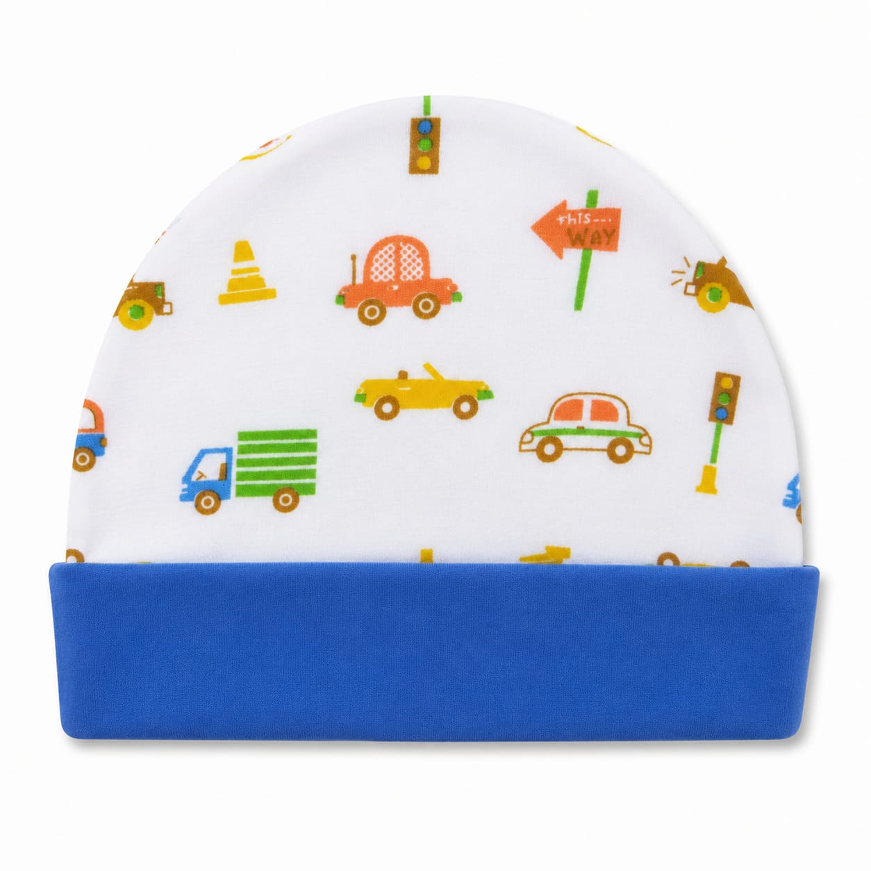 Little Traffic Adventure Newborn Baby Cap – Soft Cotton Infant Beanie