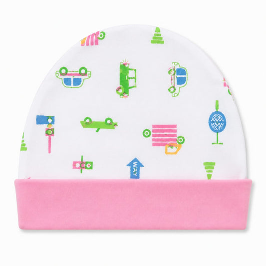 Little Traffic Adventure Newborn Baby Cap – Soft Cotton Infant Beanie
