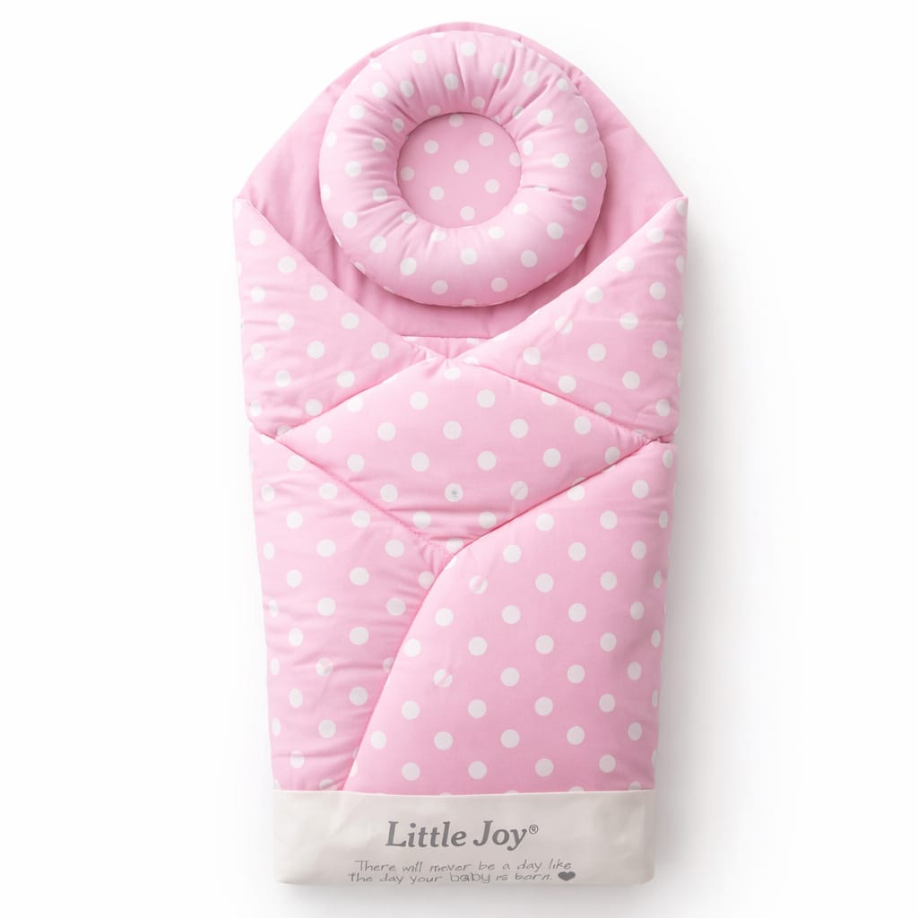 TinyTrendz Cotton Candy Polka Baby Carry Nest Pinka