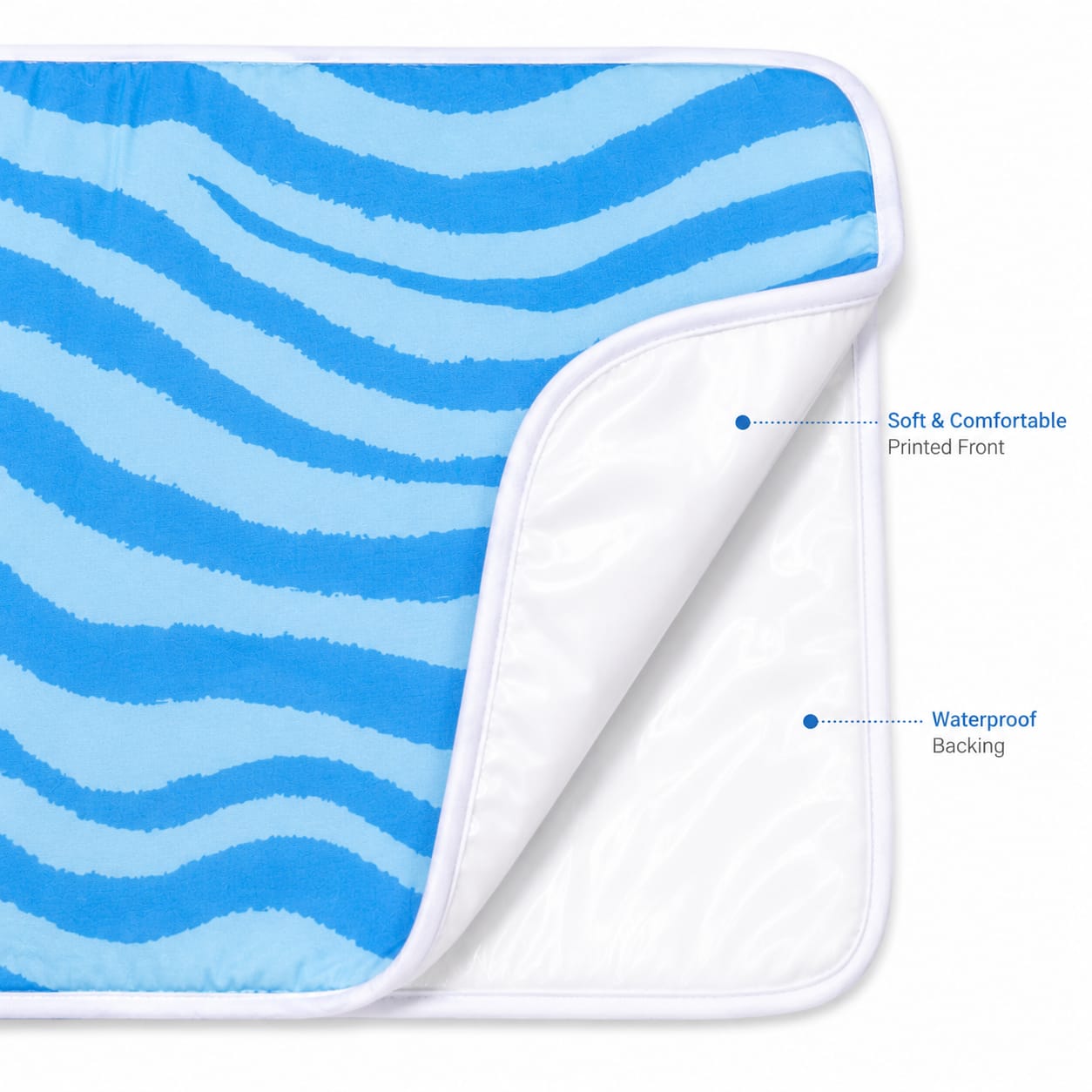 Ocean Waves Waterproof Baby Changing Mat