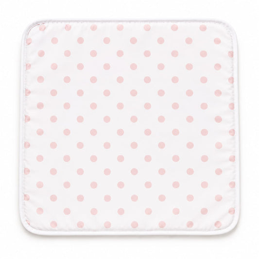 Blush Polka Baby Changing Mat