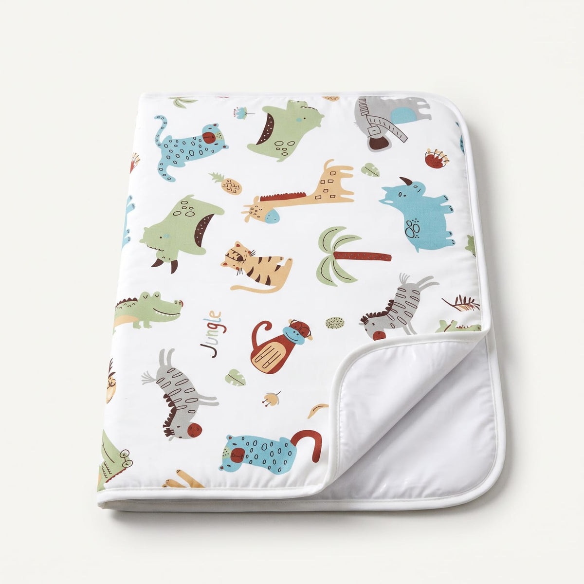 Jungle Friends Kids' 2-in-1 Changing Mat & Bath Mat (Large)