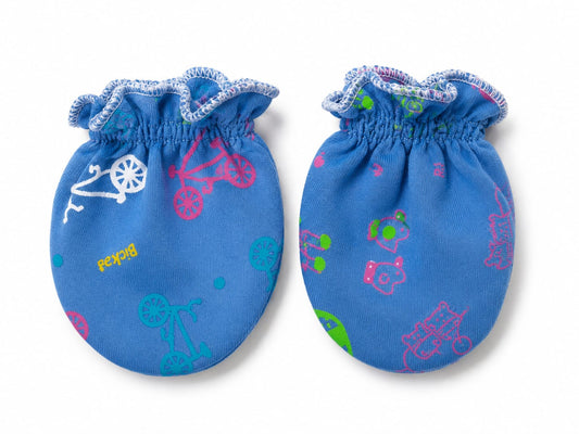 Adventure Ride Newborn Scratch Mittens – Soft Cotton Baby Gloves