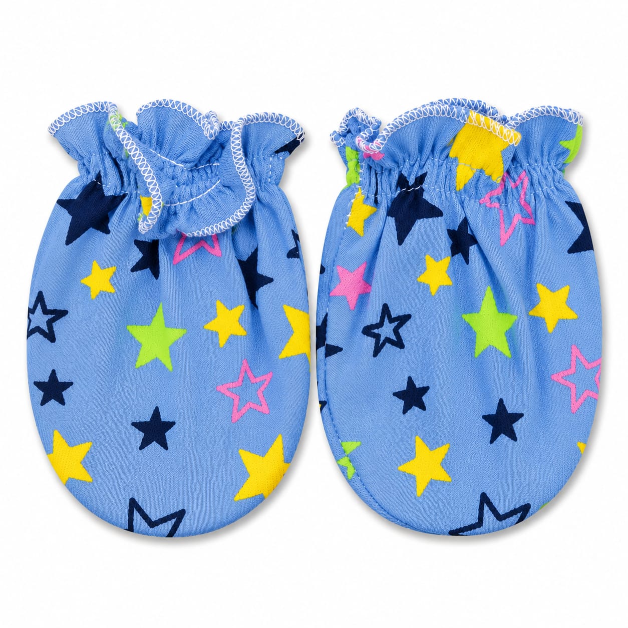 Twinkle Star Baby Mittens – Sky Blue