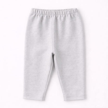 Little Baby Soft Grey Textured Night Suit Set (2-Piece)