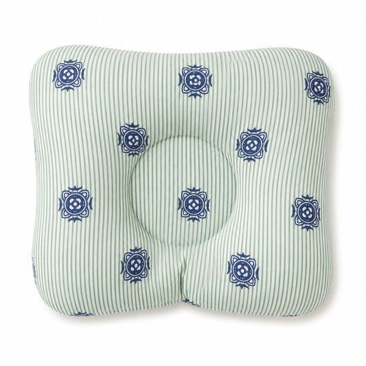 Sage Stripe Mini Baby Head Support Cushion