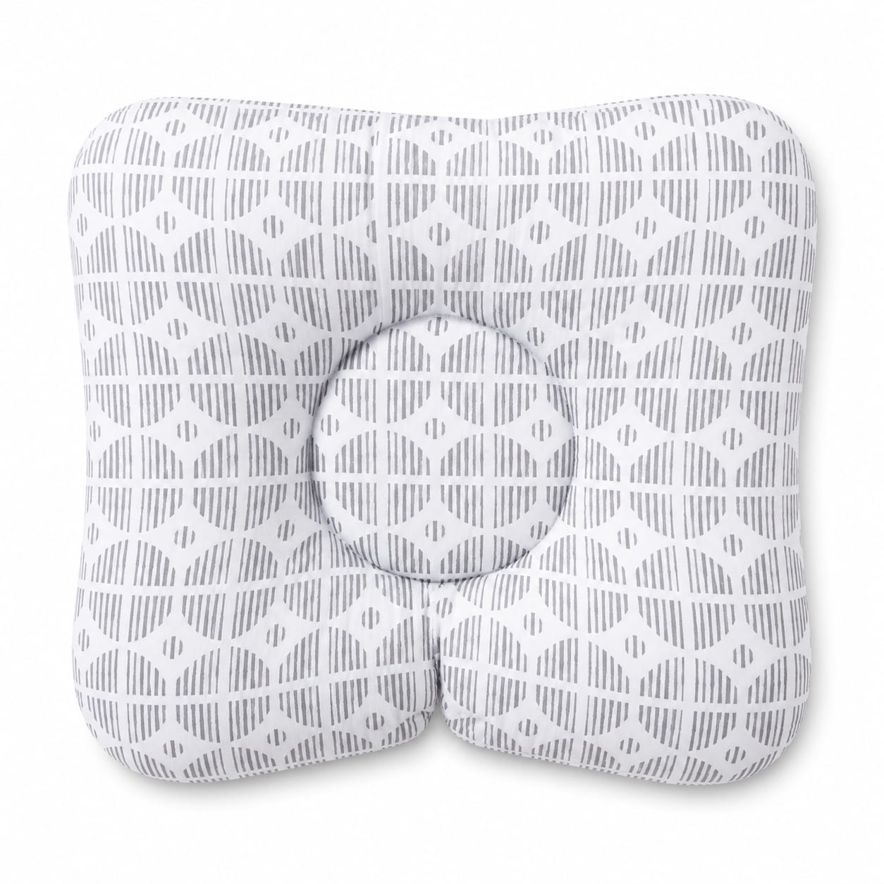 Geo Grey Mini Head Support Cushion