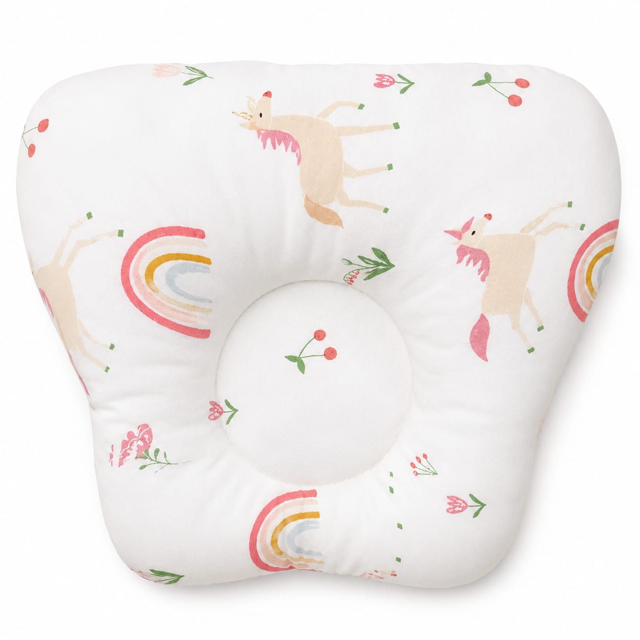 Rainbow Deer Baby Head Support Pillow