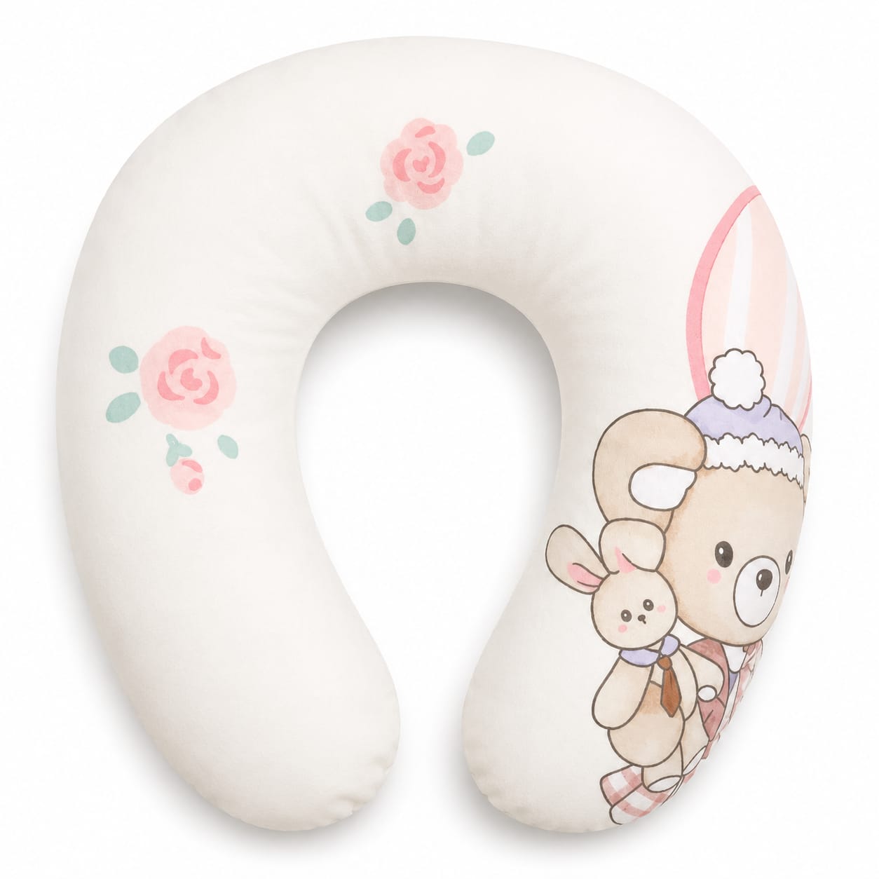 Rosy Bear Baby Neck Support Pillow