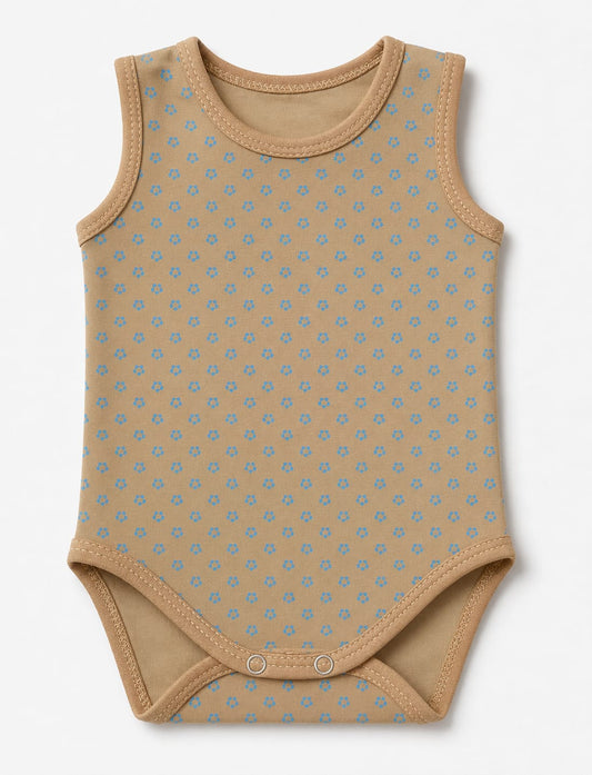 Mocha Bloom Baby Bodysuit