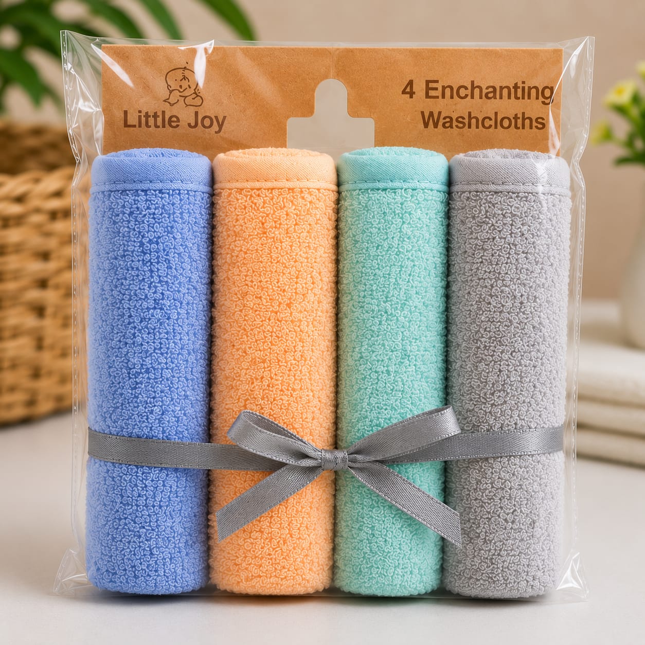 Baby Washcloth Set – 4 Pack
