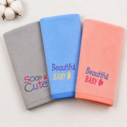 Embroidered Baby Washcloth Set – 3 Pack