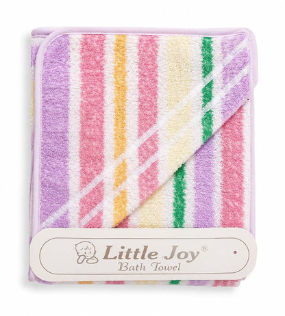 Pastel Rainbow Hooded Baby Bath Towel